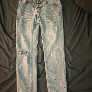 Purple jeans